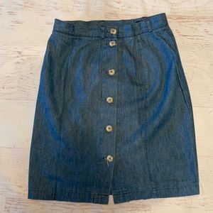 Vintage Harold’s Button Up Denim Skirt vintage size 10